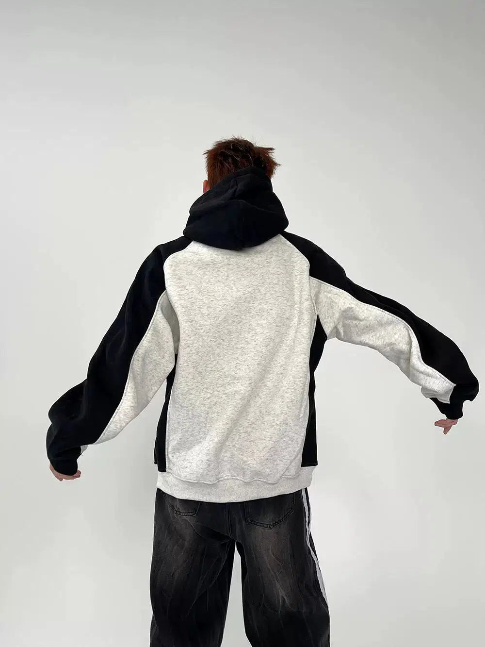 Graphic Hoodie with Raglan Sleeves