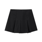 Casual High Waist Wide Pleated Skirt