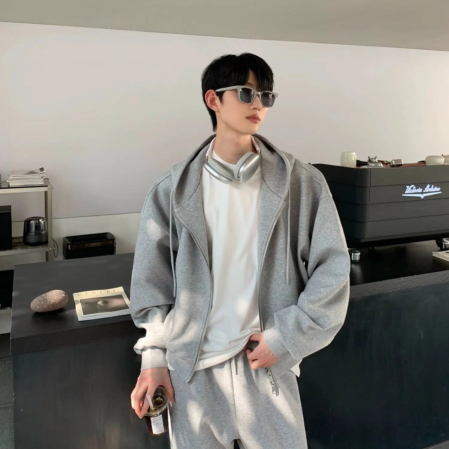 Casual Hooded Sports Suit