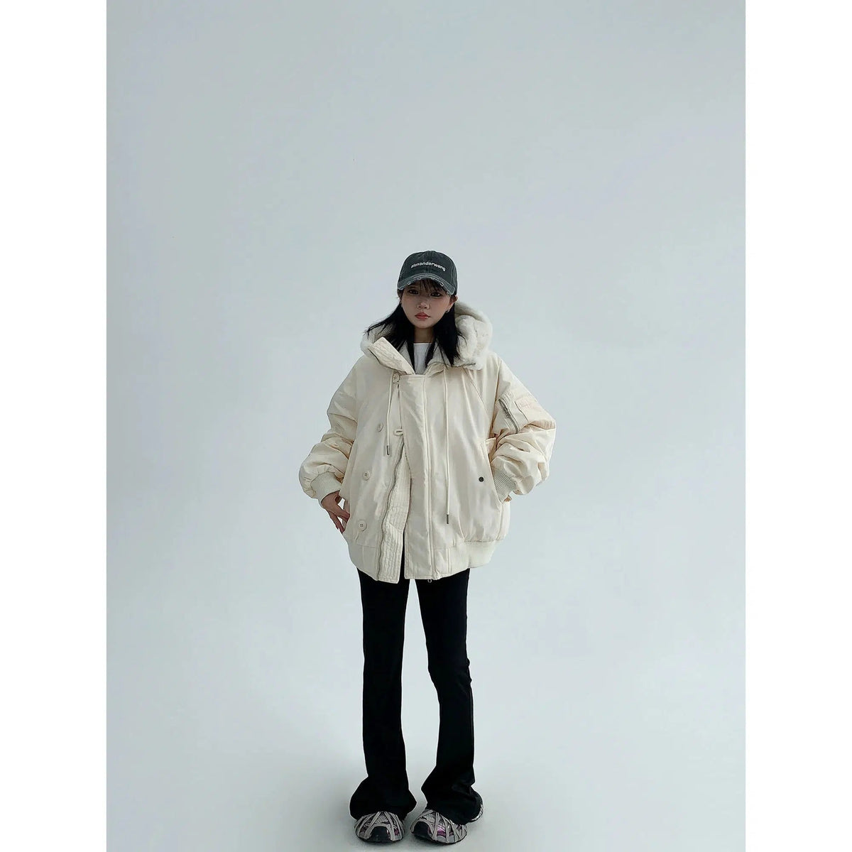 Fur Lining Hooded Jacket