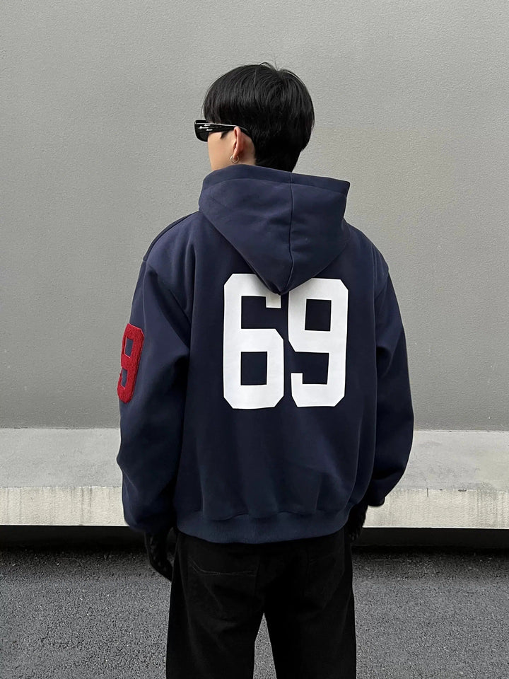 Casual Hooded Zip-Up Sweatshirt