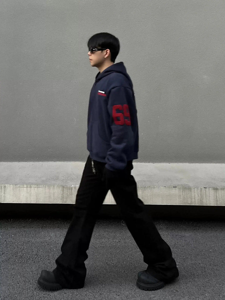 Casual Hooded Zip-Up Sweatshirt