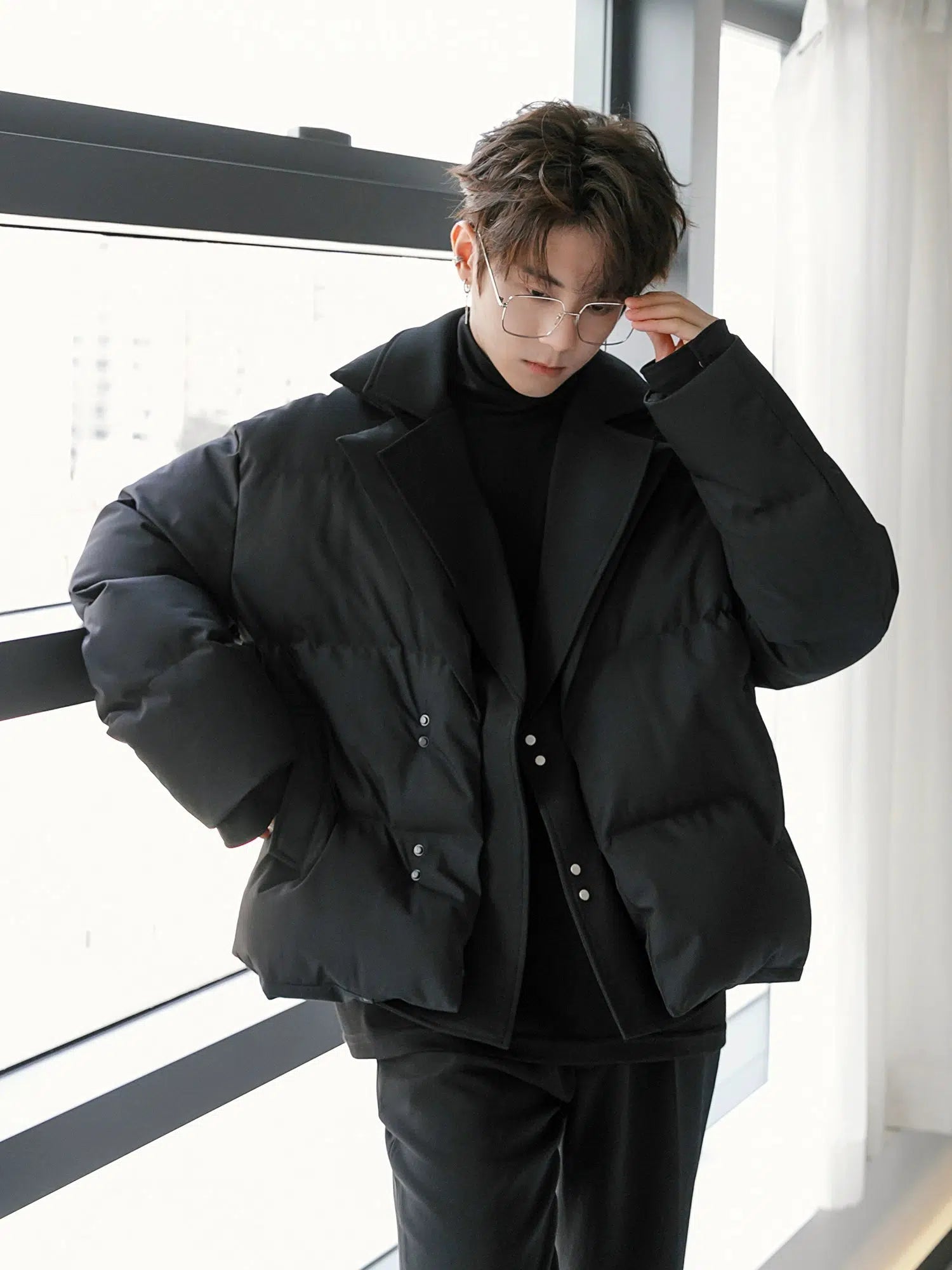 Two-piece Suit Collar Cotton Jacket