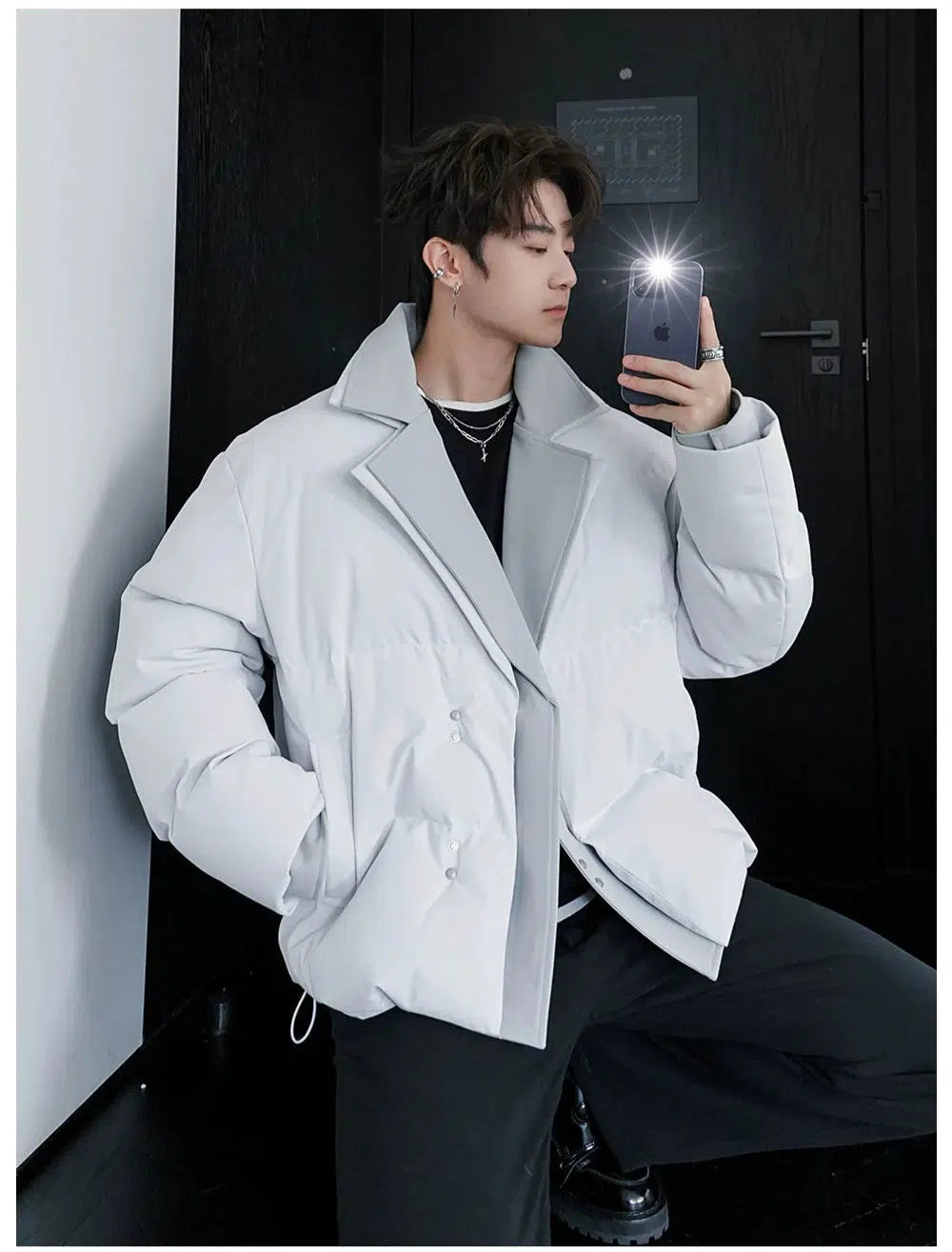 Two-piece Suit Collar Cotton Jacket