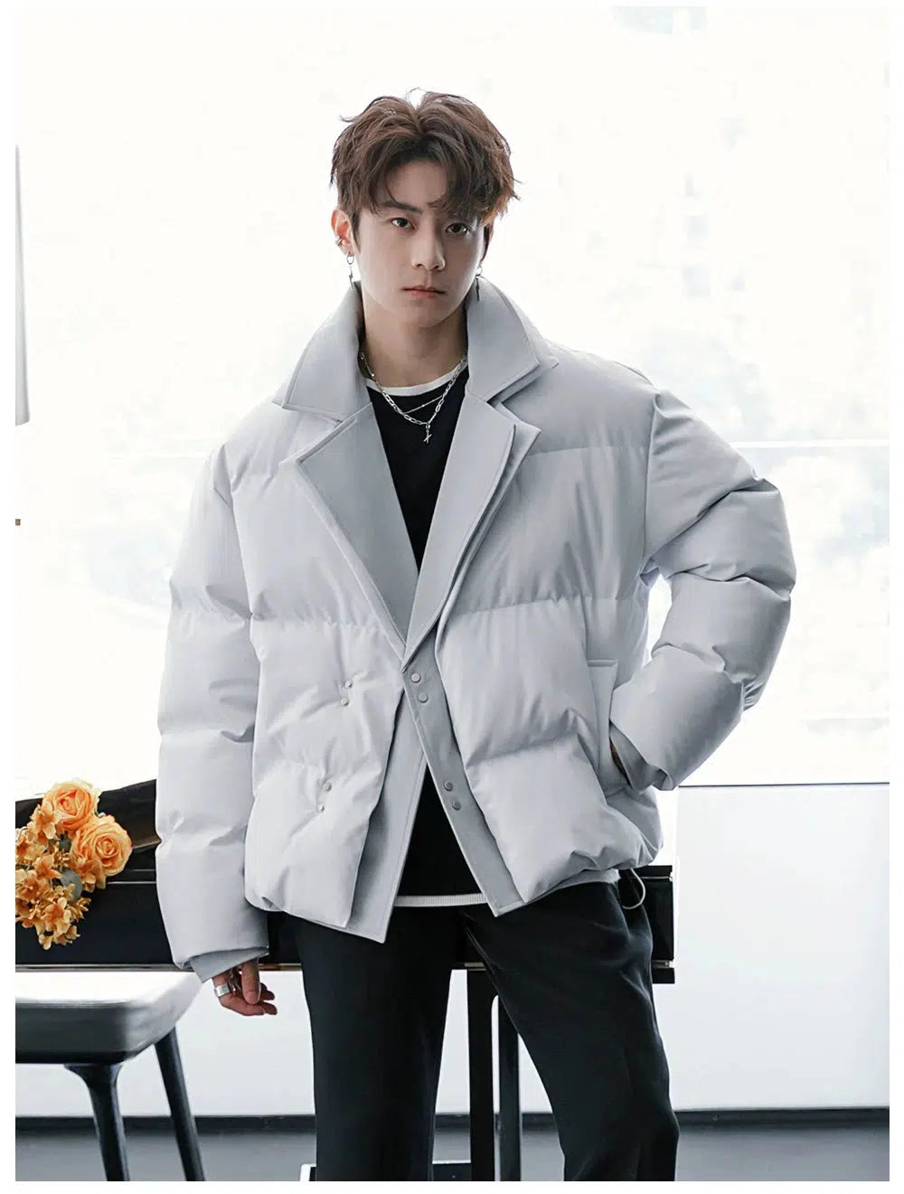 Two-piece Suit Collar Cotton Jacket