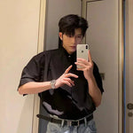 Casual Japanese Collar Short Sleeve Shirt