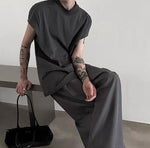 Casual Knit Short Sleeves T-shirt