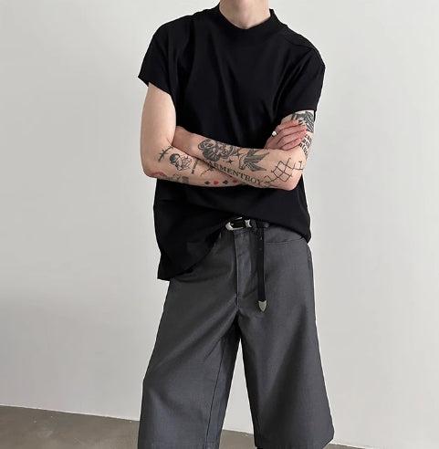 Casual Knit Short Sleeves T-shirt