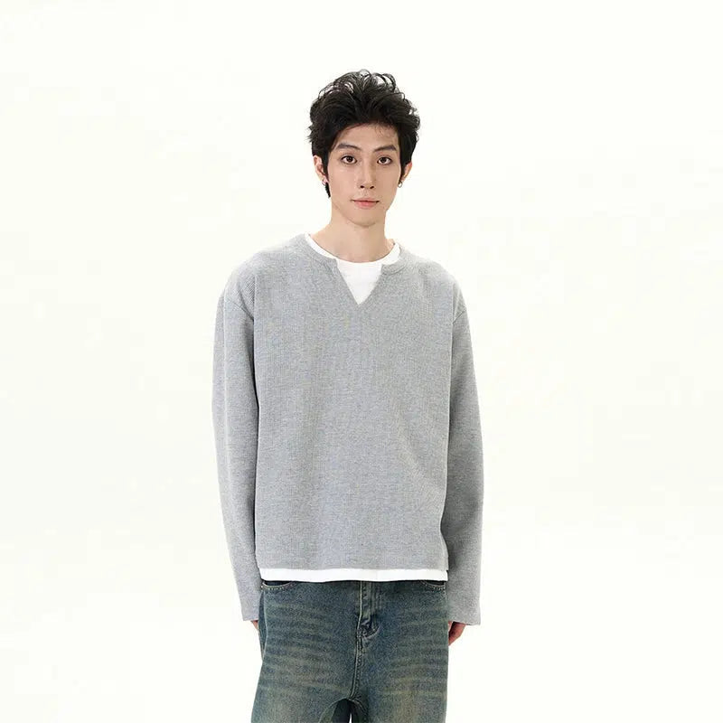 Casual Layered Long Sleeves Shirt