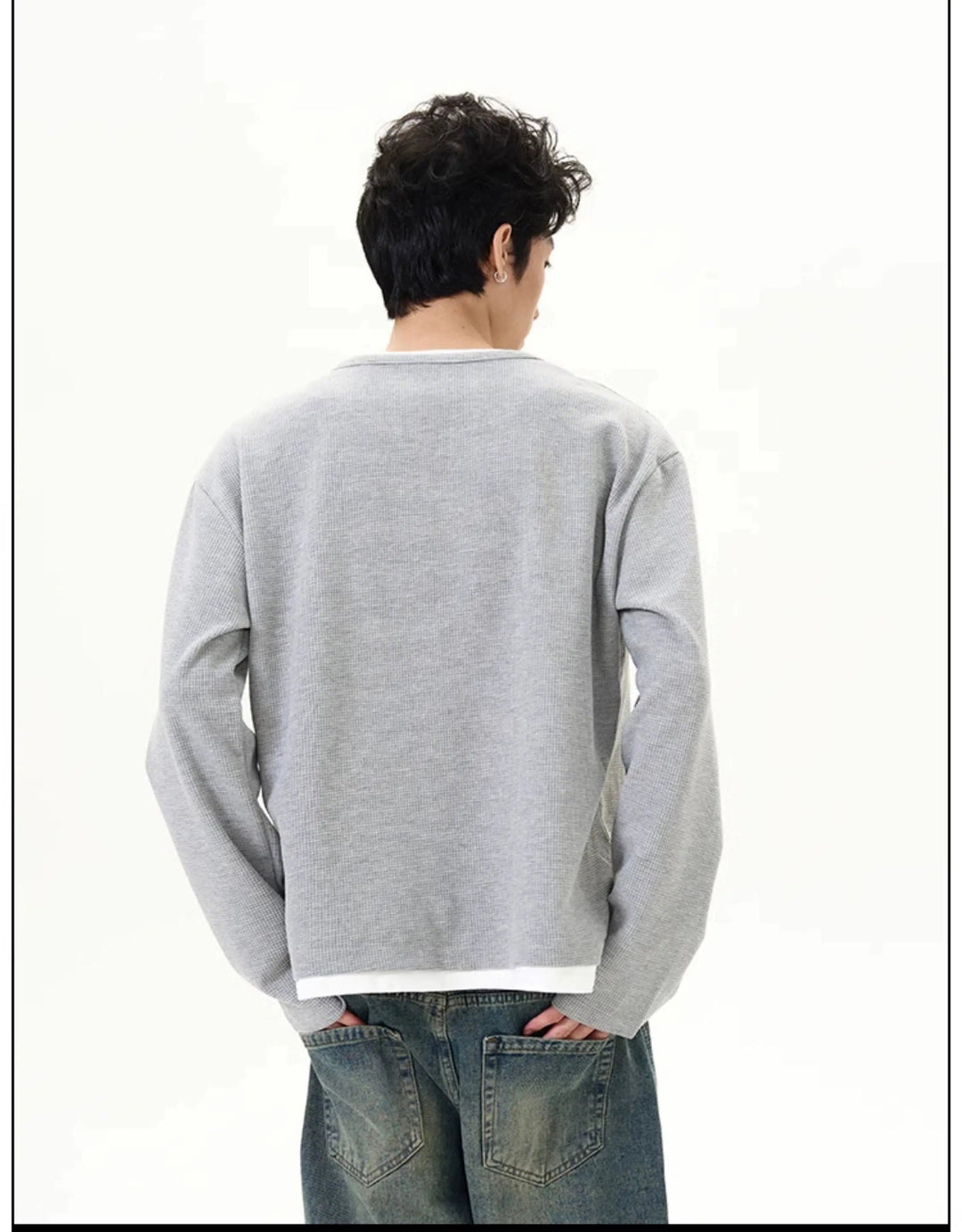 Casual Layered Long Sleeves Shirt
