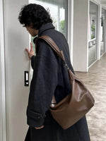 Casual Leather Crossbody Bag