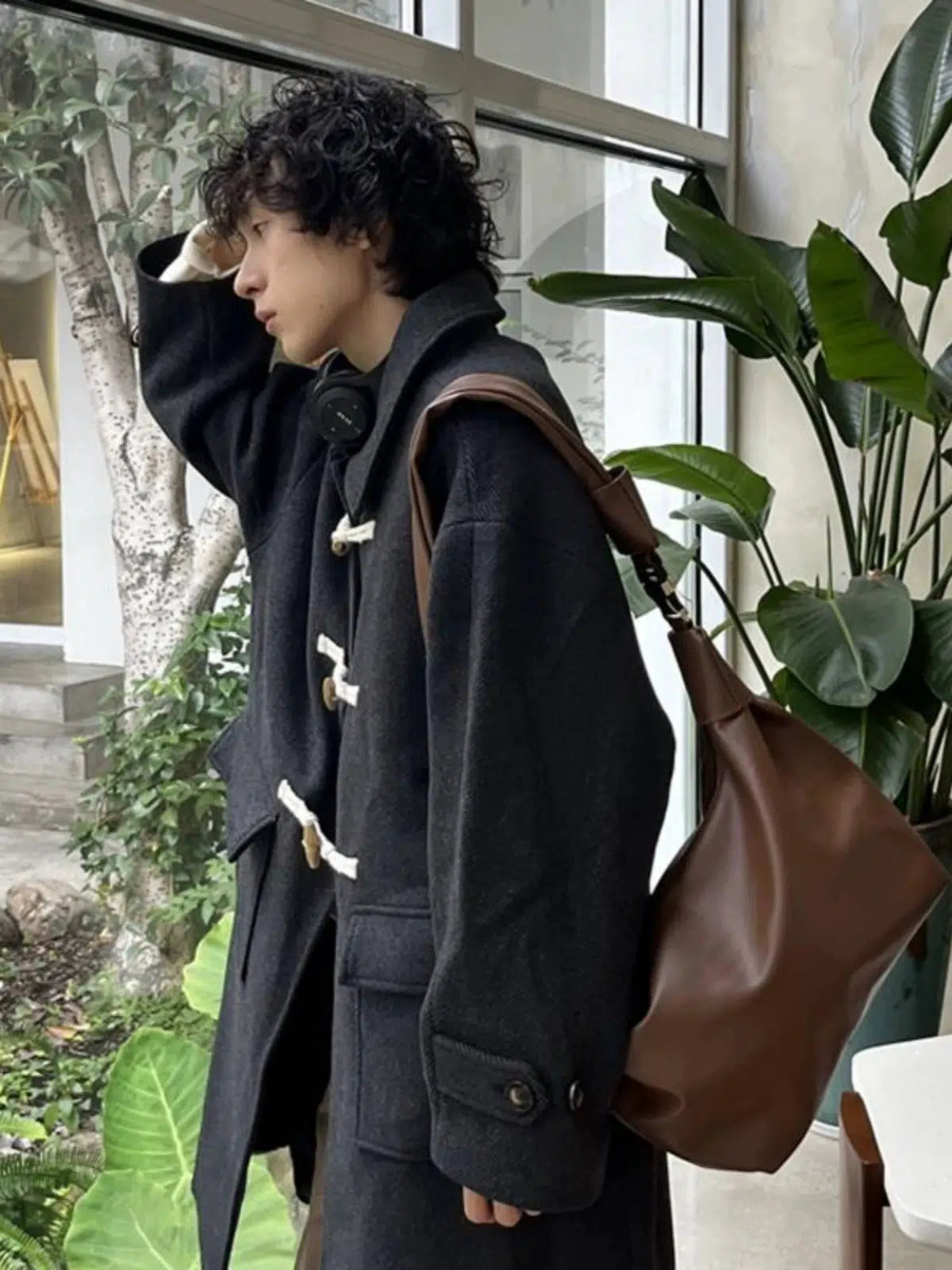 Casual Leather Crossbody Bag