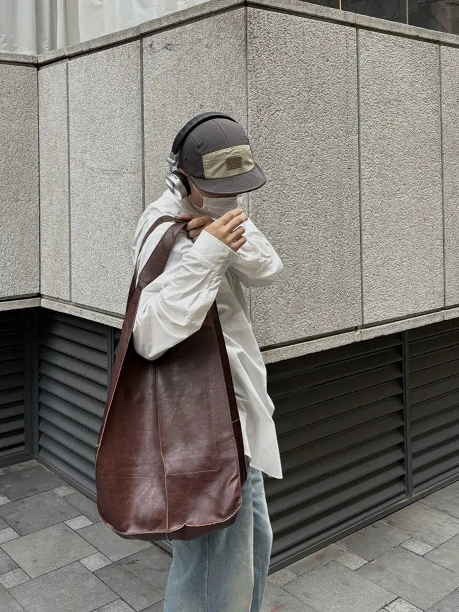 Casual Leather Sling Bag