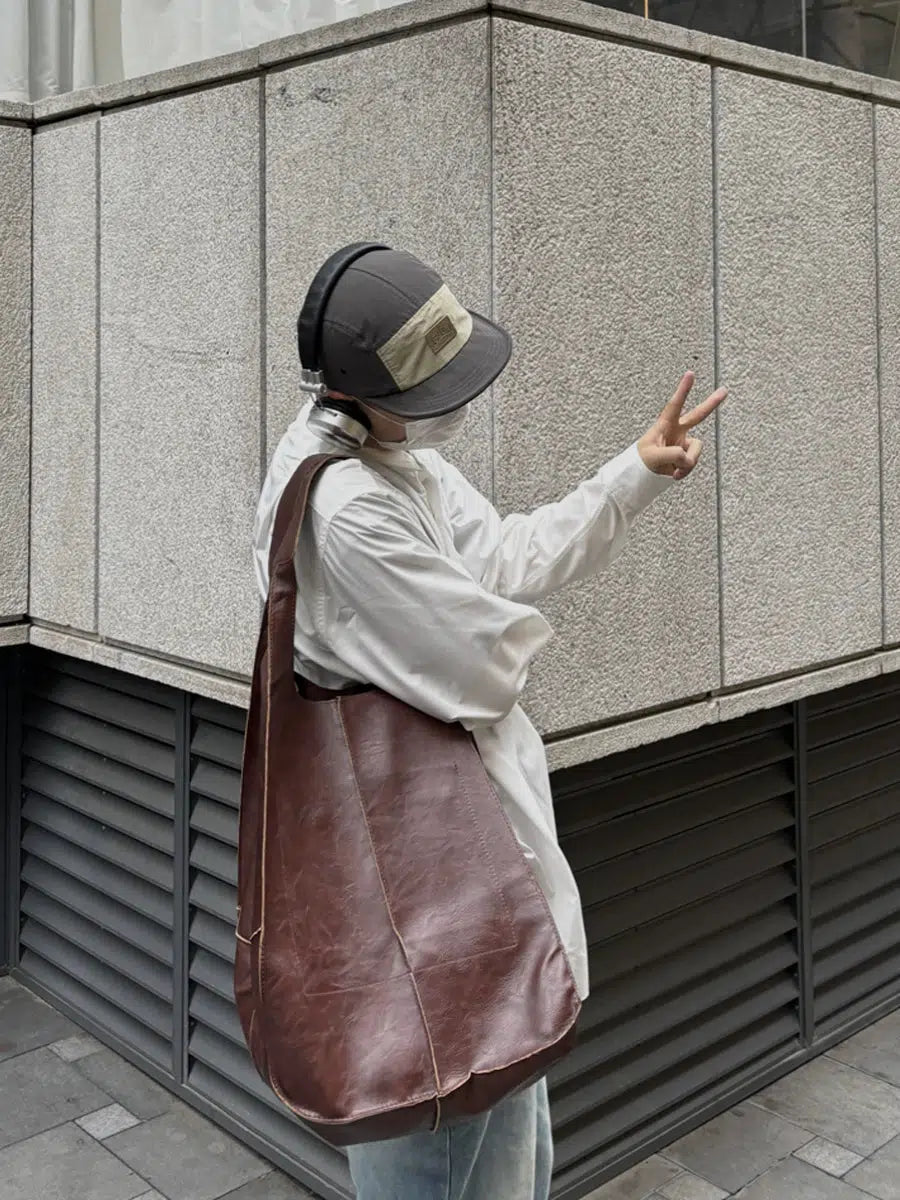 Casual Leather Sling Bag