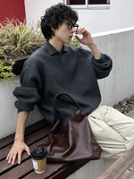 Casual Leather Tote Bag