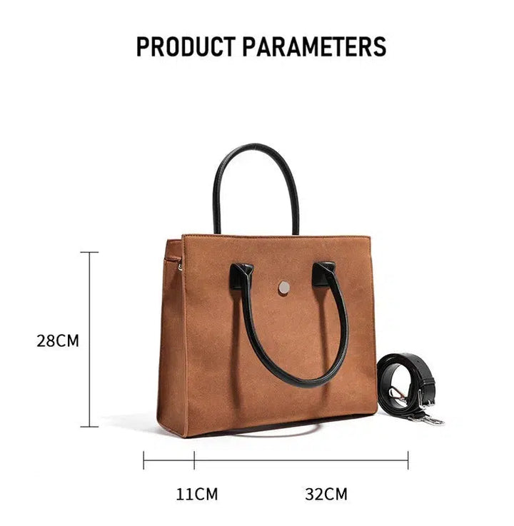 Casual Leather Tote Bag