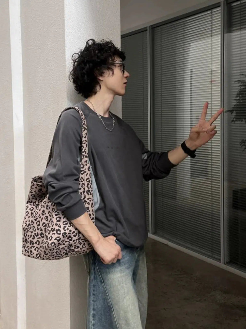 Casual Leopard Print Bag