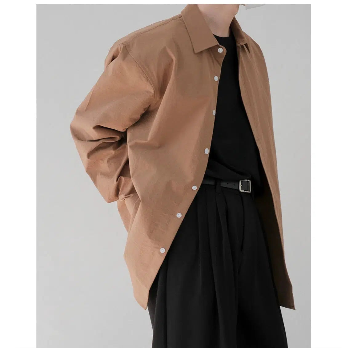 Casual Long-Sleeve Button-Up Shirt