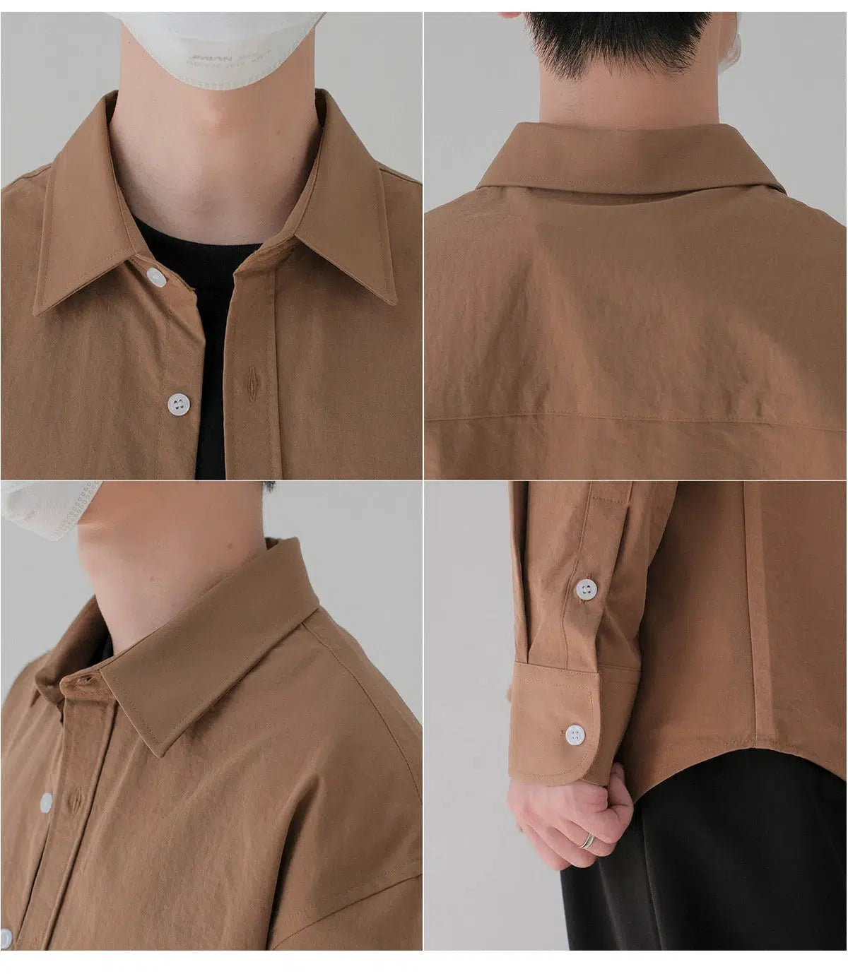 Casual Long-Sleeve Button-Up Shirt