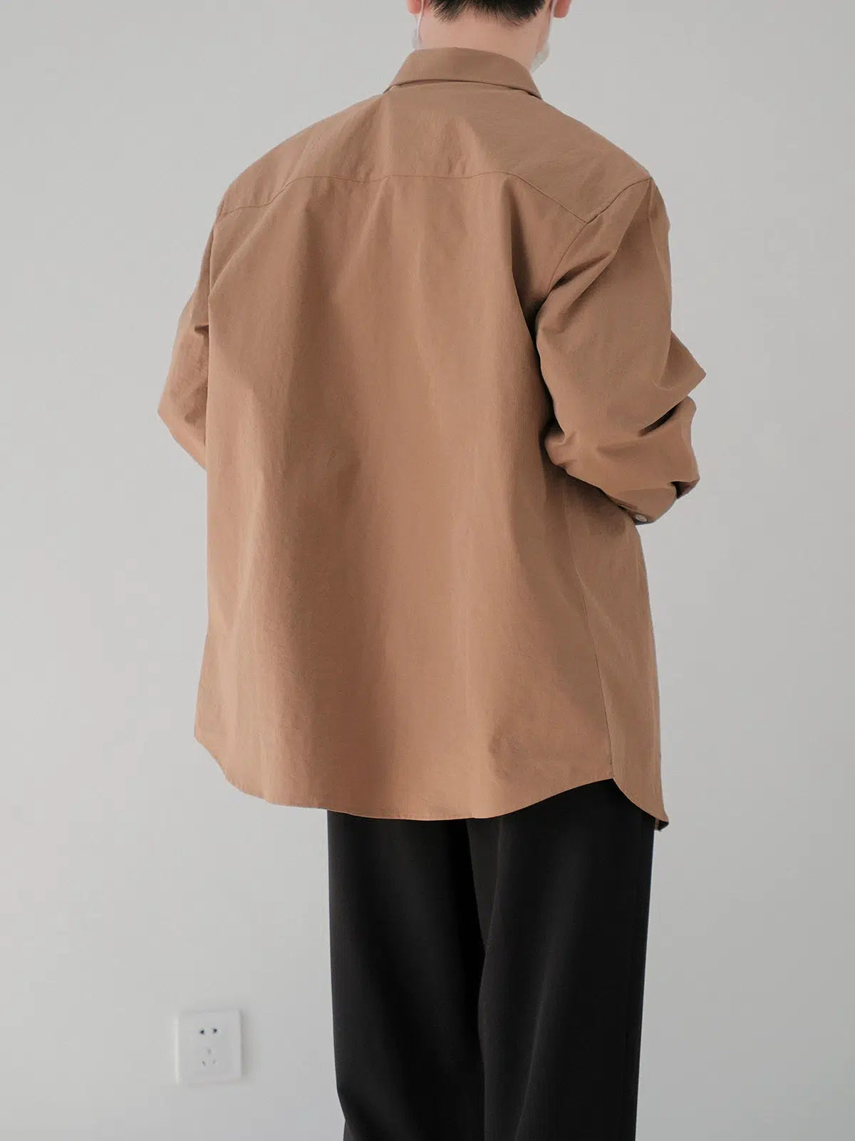 Casual Long-Sleeve Button-Up Shirt