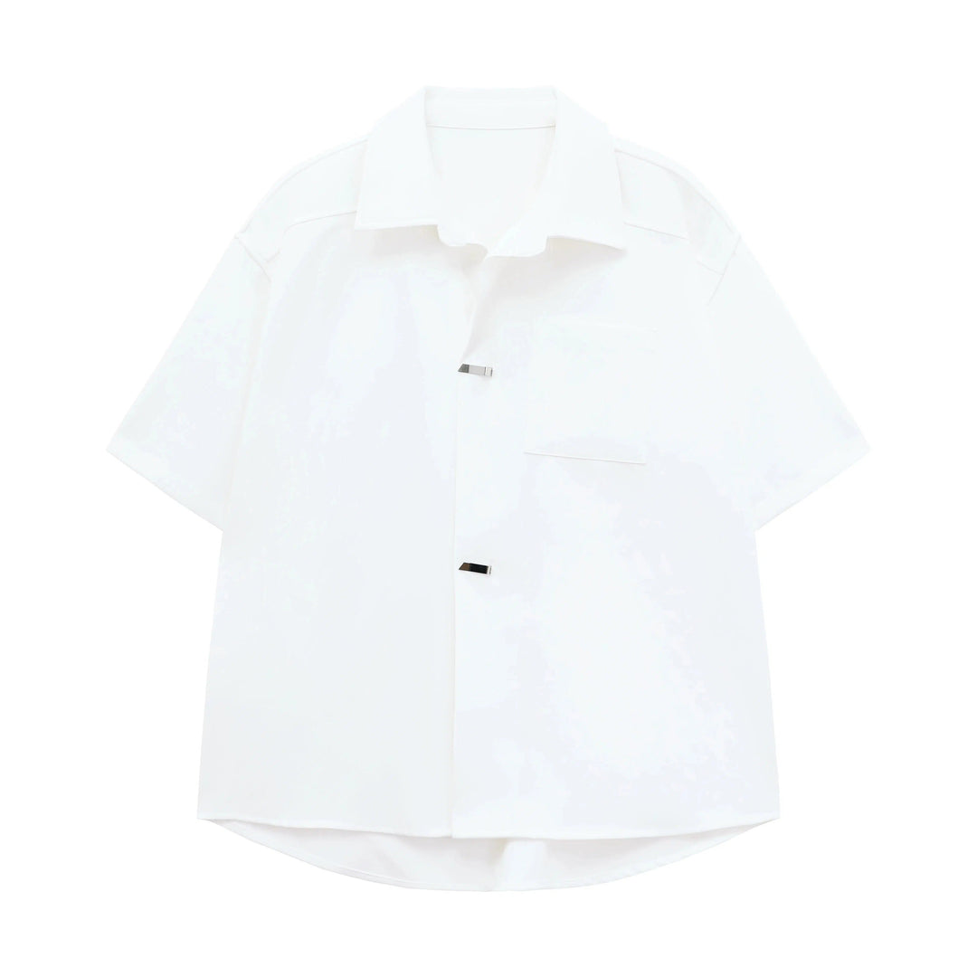 Casual Loose-Fit Short Sleeve Shirt
