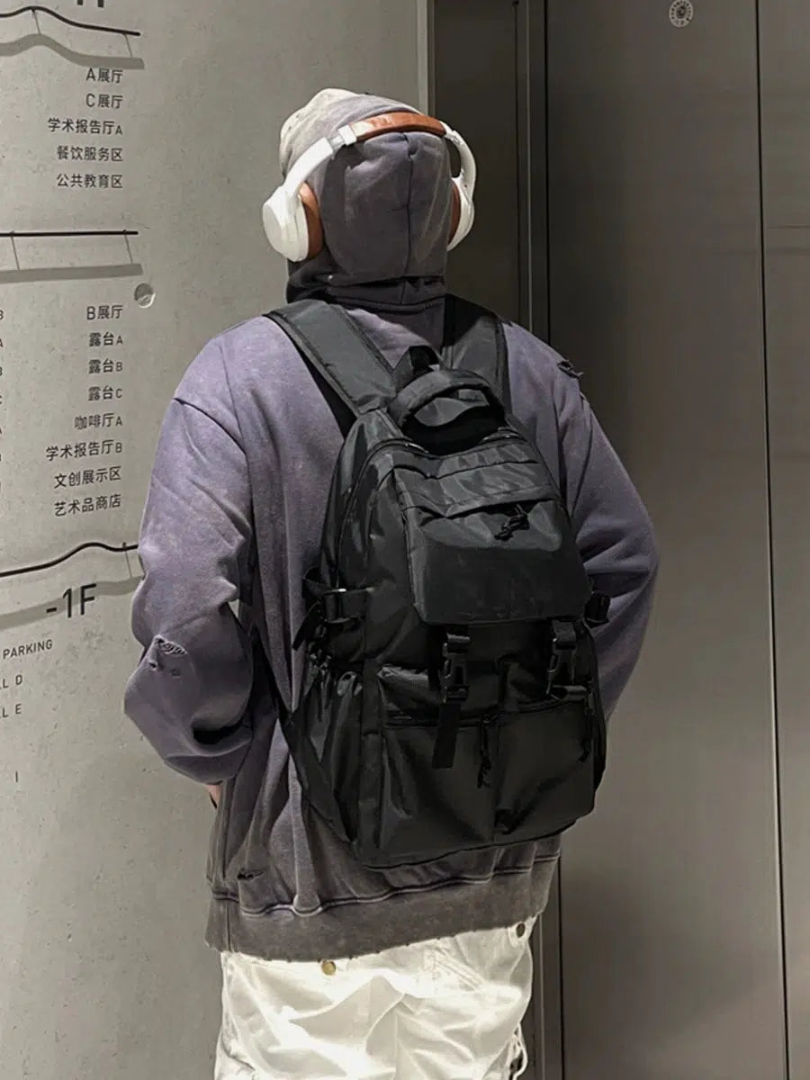 Casual Multiple Pockets Backpack