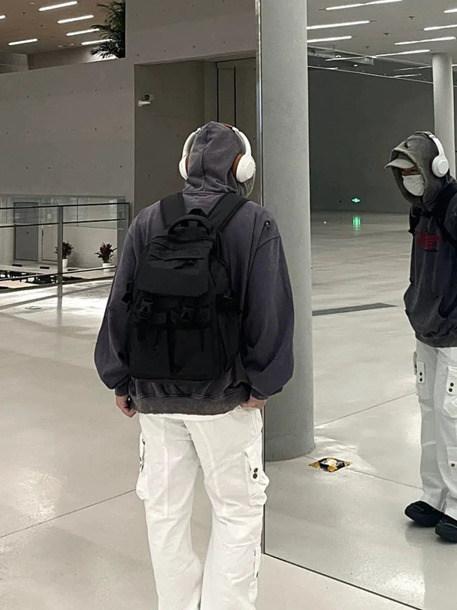 Casual Multiple Pockets Backpack