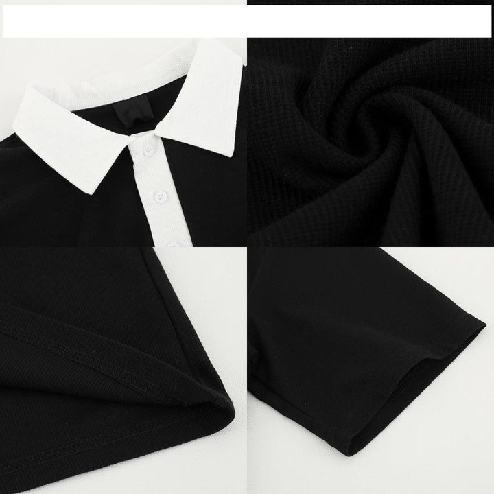Casual POLO Contrasting Color T-Shirt