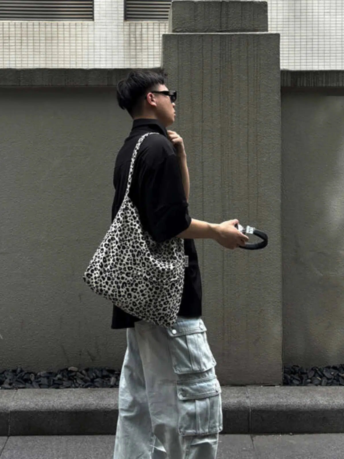 Casual Patterned Shoulder Bag