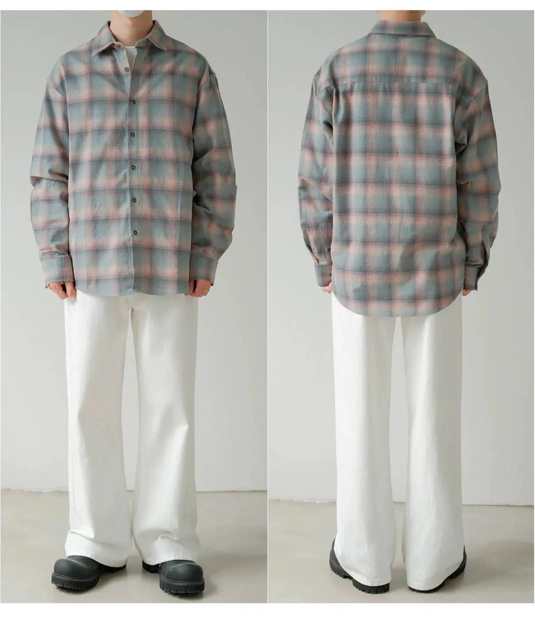 Casual Plaid Button-Up Shirt