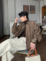 Casual Plaid Collar Jacket