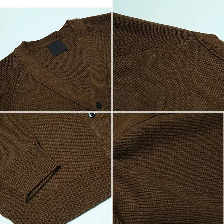 Casual Pleated Knitted Cardigan