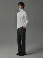 Slim Tapered Pleated Pants