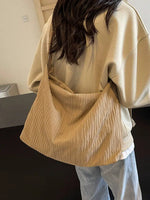Casual Pleated Shoulder Bag