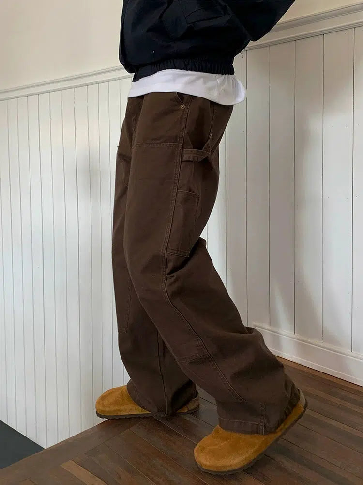 Casual Pocket Detail Cargo Jeans