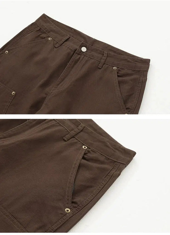 Casual Pocket Detail Cargo Jeans