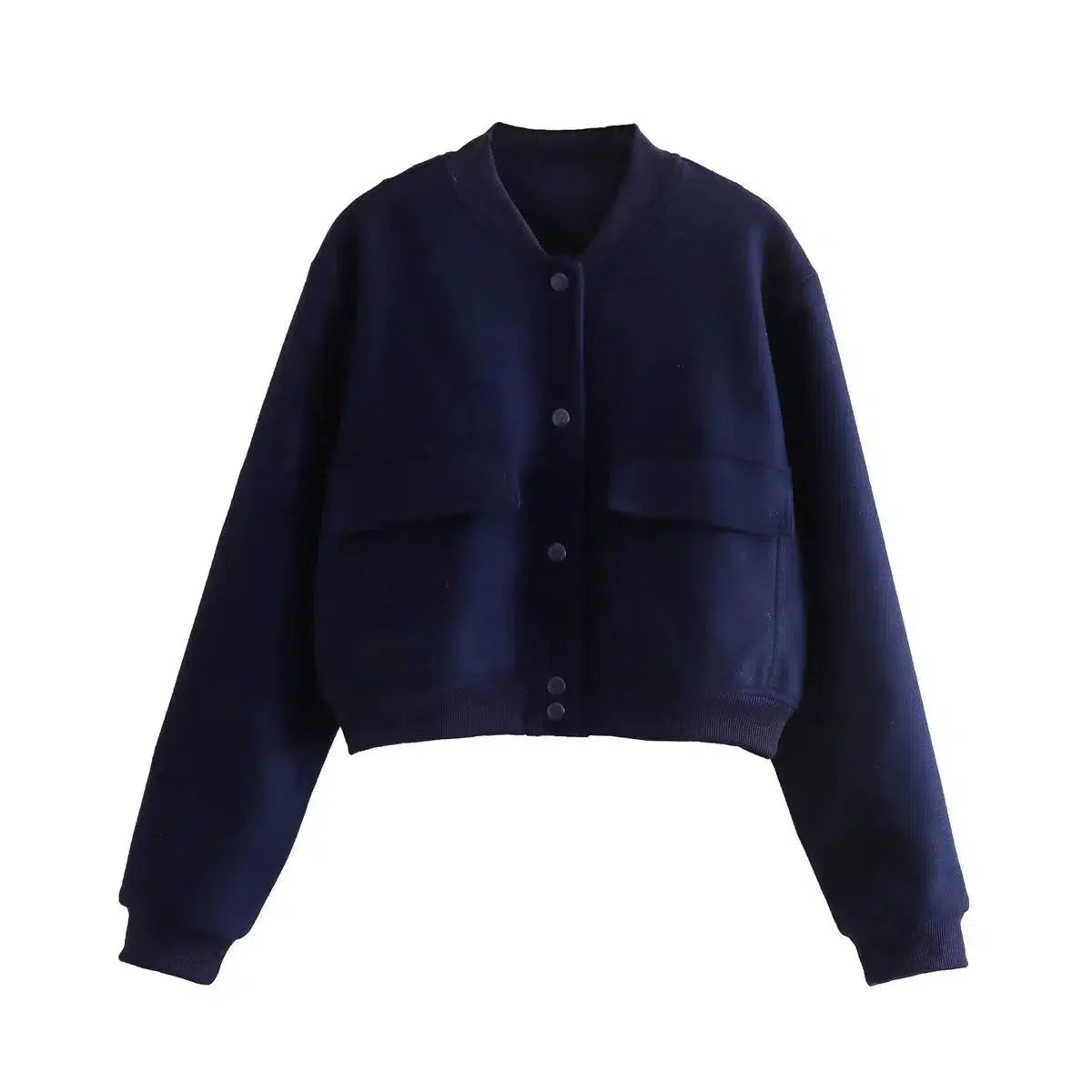 Casual Pockets Button-Up Coat