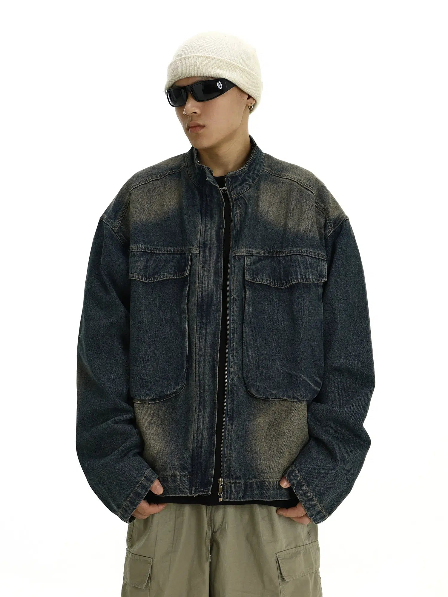 Casual Pockets Denim Jacket