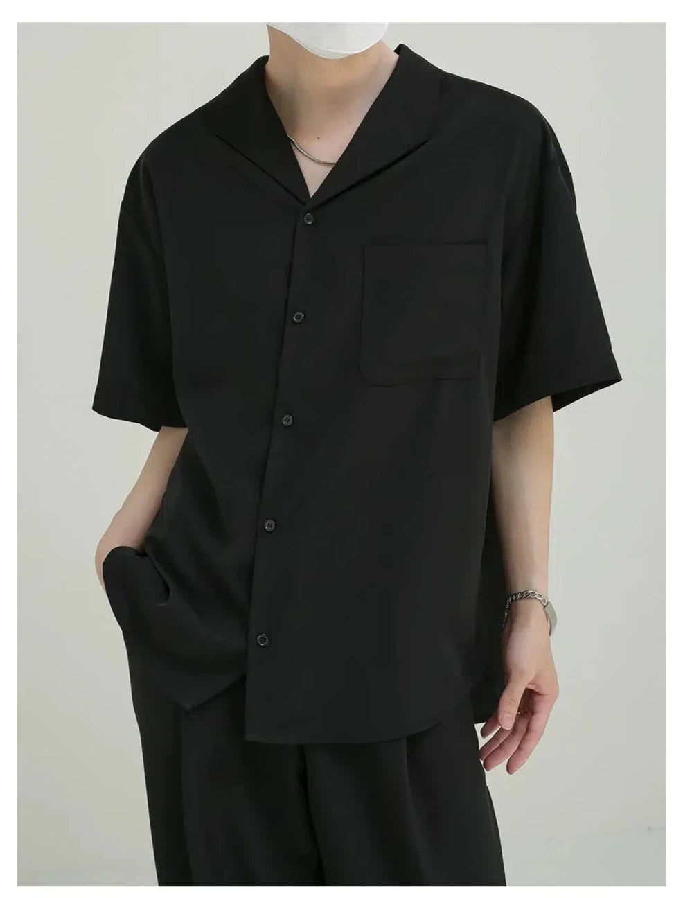 Casual Short Sleeve Button-Up Shirt