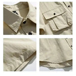 Casual Short-Sleeve Cargo Shirt