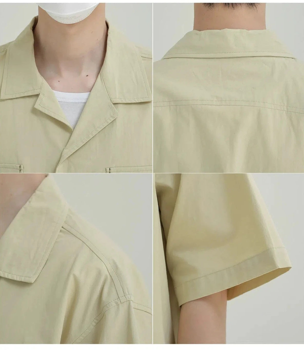 Casual Short-Sleeve Shirt with Front Pockets
