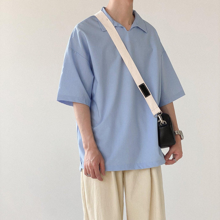 Casual Short-sleeve Lapel Polo T-Shirt