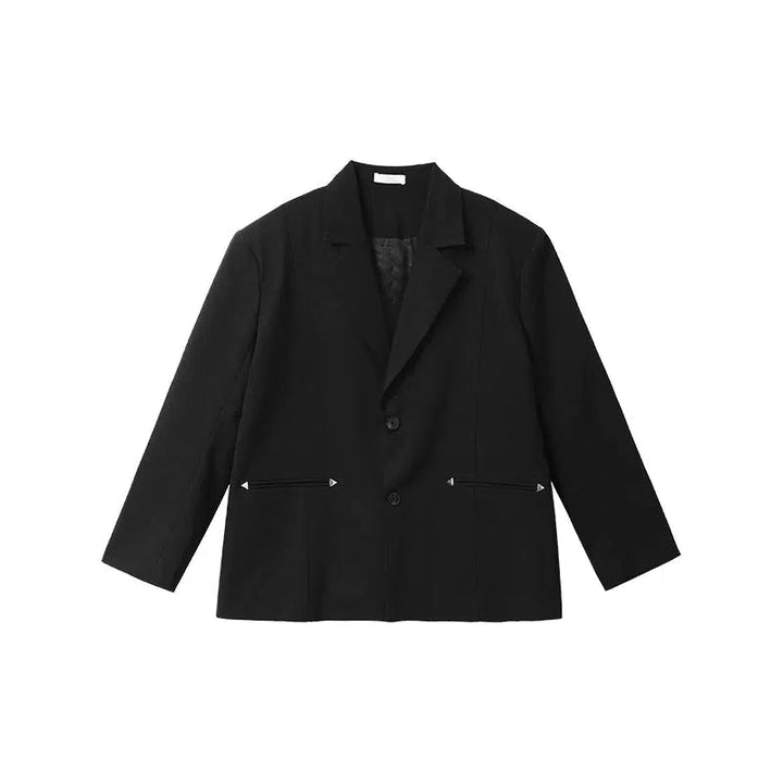 Casual Silhouette Suit Pants Set
