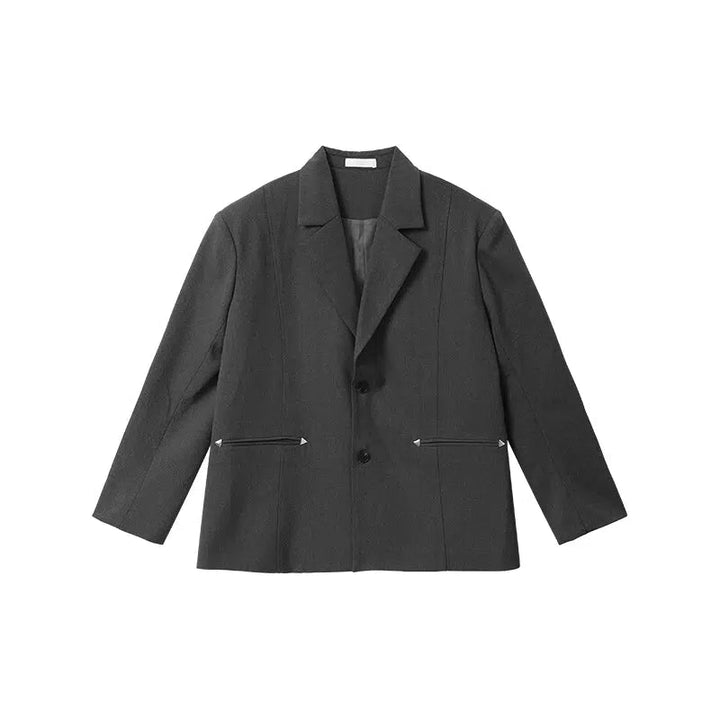 Casual Silhouette Suit Pants Set