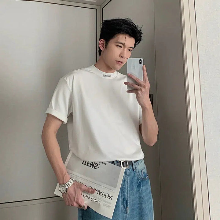 Casual Solid Color T-shirt