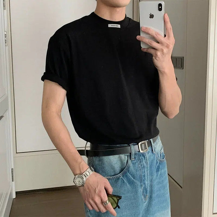 Casual Solid Color T-shirt