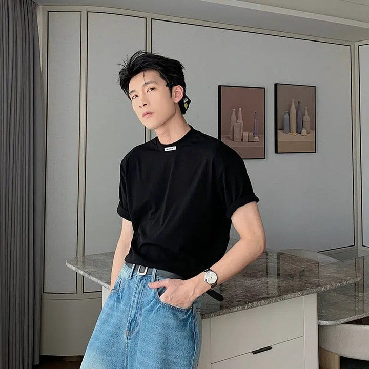 Casual Solid Color T-shirt