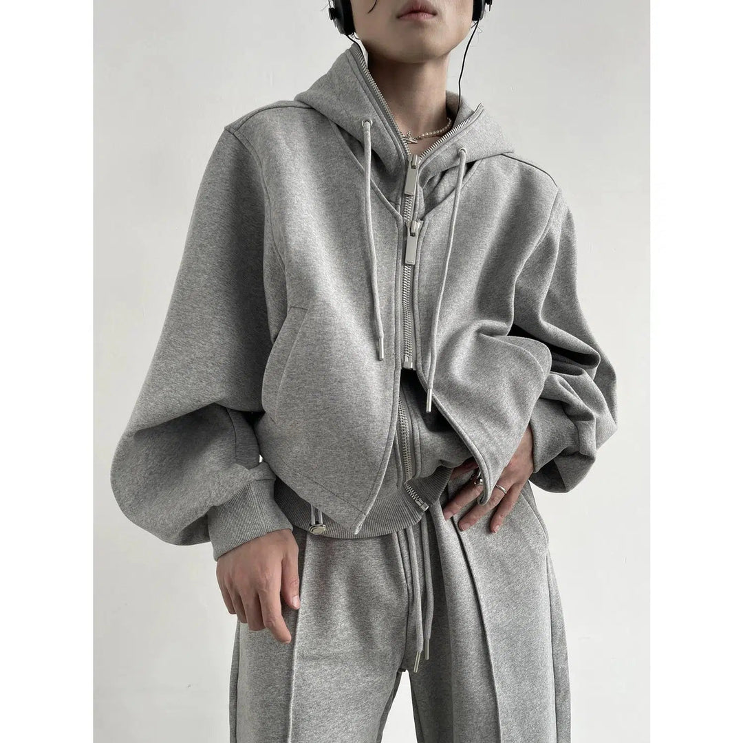 Casual Sports Hoodie Sweatpants Suit