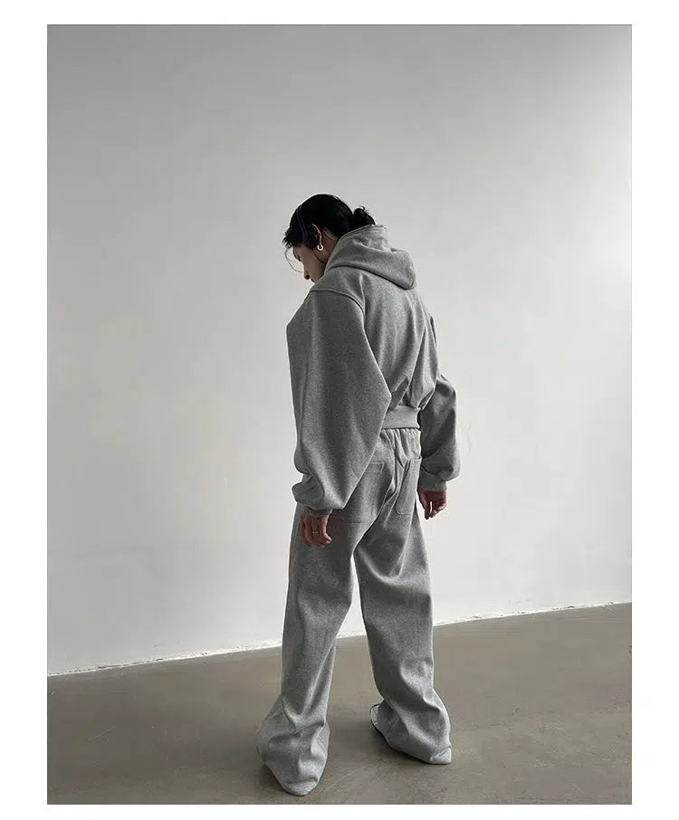 Casual Sports Hoodie Sweatpants Suit