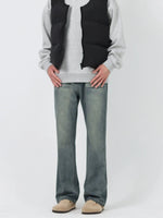 Washed Blue Denim Pants